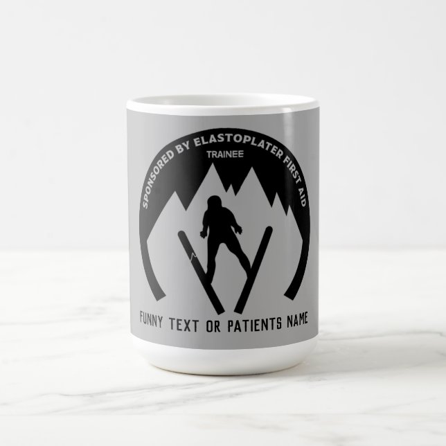 Skiing Accident Get Well Soon  Magic Mug (Center)