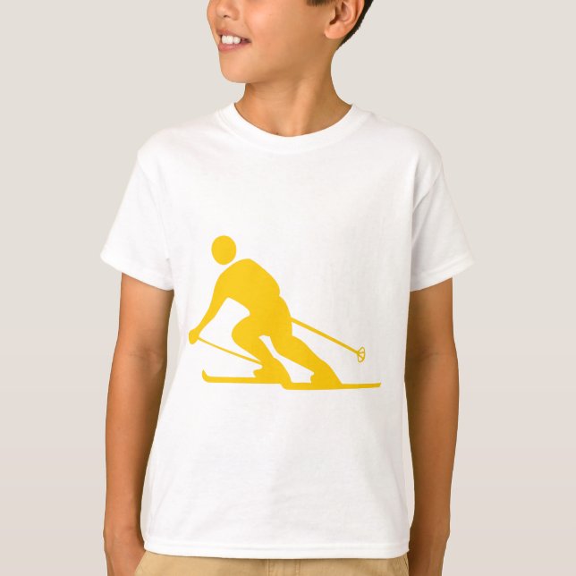 Skiing - Amber T-Shirt (Front)