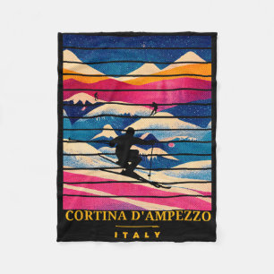 Skiing And Apres Ski - Winter Sports Cortina D'amp Fleece Blanket