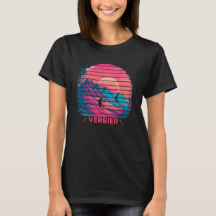 Skiing and Apres Ski Winter Sports Verbier Switze T-Shirt