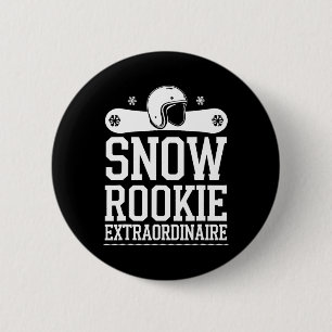 Skiing And Snowboarding Beginner Winter Sports Ent 6 Cm Round Badge