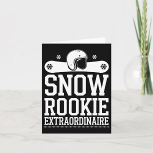 Skiing And Snowboarding Beginner Winter Sports Ent Card