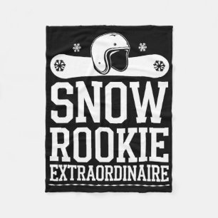 Skiing And Snowboarding Beginner Winter Sports Ent Fleece Blanket