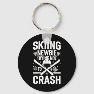 Skiing And Snowboarding Beginner Winter Sports Ent Key Ring