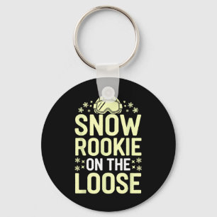 Skiing And Snowboarding Beginner Winter Sports Ent Key Ring