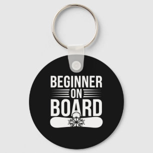 Skiing And Snowboarding Beginner Winter Sports Ent Key Ring