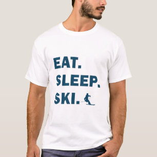 Skiing and Snowboarding - Eat Sleep Ski T-Shirt