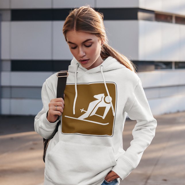 Skiing Area Recreational Sign Hoodie (Creator Uploaded)