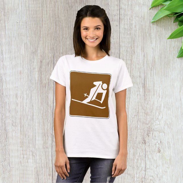 Skiing Area Recreational Sign T-Shirt (Creator Uploaded)