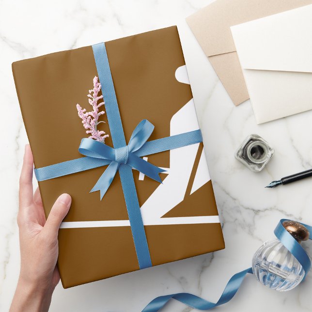 Skiing Area Recreational Sign Wrapping Paper (Creator Uploaded)