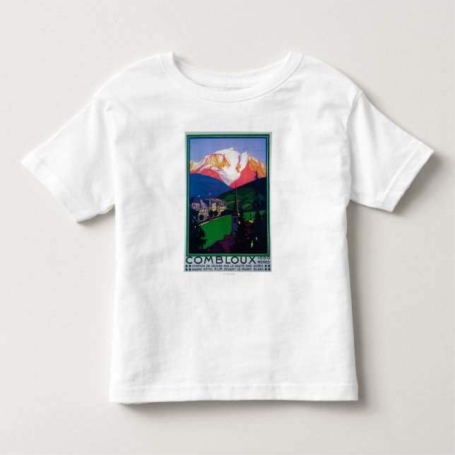 Skiing at Combloux Promotional Poster Toddler T-Shirt (Front)
