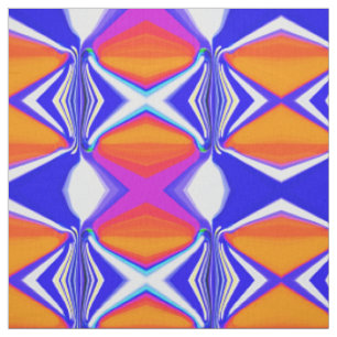 Skiing at sunset fabric