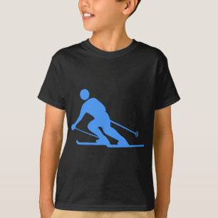 Skiing - Baby Blue T-Shirt