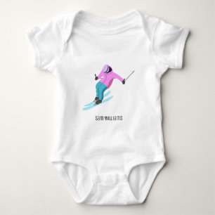 Skiing Baby Bodysuit
