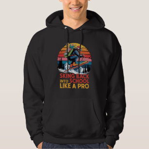 Skiing Back Into School Like a Pro Hoodie