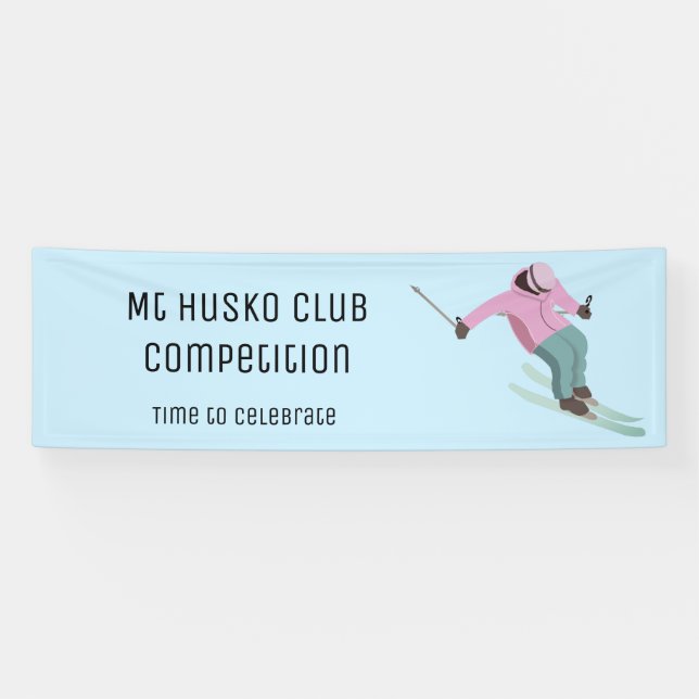 Skiing Banner (Horizontal)