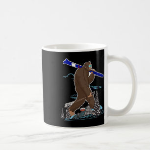 Skiing Bigfoot Funny Sasquatch Ski For Winter Skie Coffee Mug