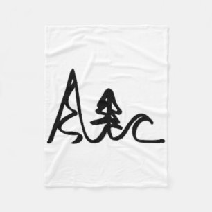 Skiing Biking Surfing Mountains Ocean Waves Fun Si Fleece Blanket