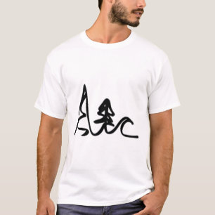 Skiing Biking Surfing Mountains Ocean Waves Fun Si T-Shirt