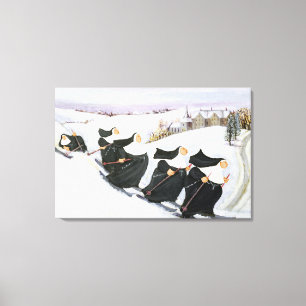 Skiing Canvas Print