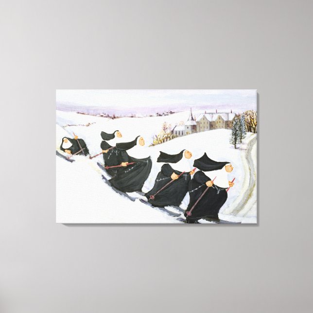 Skiing Canvas Print (Front)
