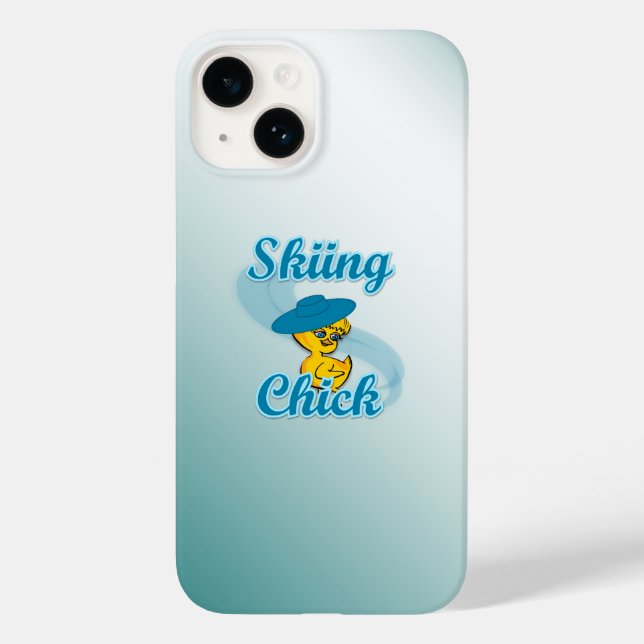 Skiing Chick #3 Case-Mate iPhone Case (Back)