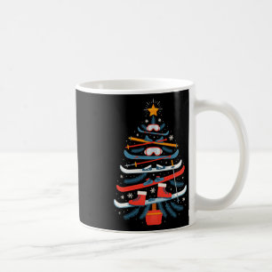 Skiing Christmas Tree - Cool Ski Xmas Pajama Coffee Mug
