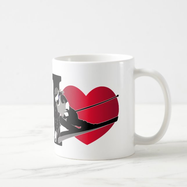 Skiing Coffee Mug (Right)