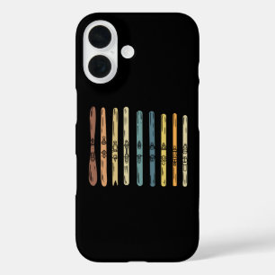 Skiing - Collection of ski boards iPhone 16 Case