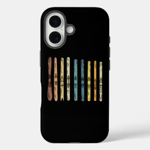 Skiing - Collection of ski boards iPhone 16 Case