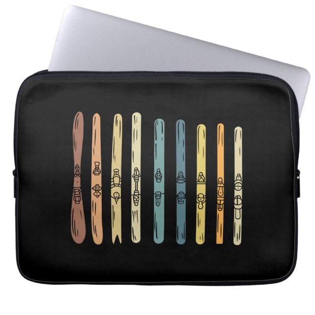Skiing - Collection of ski boards Laptop Sleeve (Front)