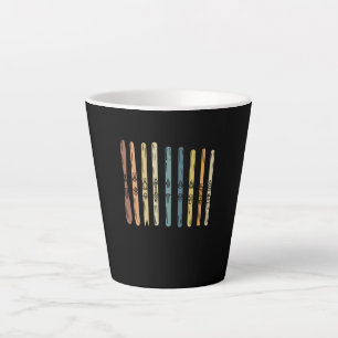 Skiing - Collection of ski boards Latte Mug