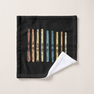 Skiing - Collection of ski boards Wash Cloth