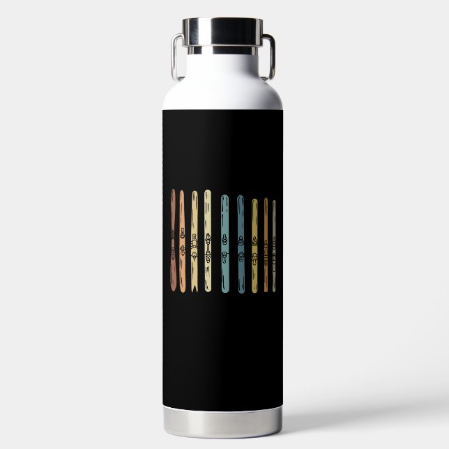 Skiing - Collection of ski boards Water Bottle (Front)