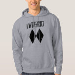 Skiing Dad Winter Sports Lover Birthday Gag Hoodie<br><div class="desc">Skiing Dad Winter Sports Lover Birthday Gag Hoodie. I'm Difficult Skiing gag for the avid skier. Perfect for any time of the year. Double Diamond design that skiers and snowboarders would love. Whether you're hitting the slopes or just hanging out, let the world know you love your hobby and passion...</div>