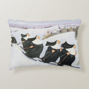 Skiing Decorative Cushion