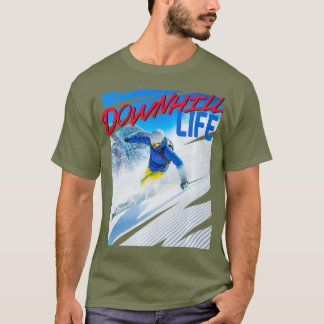 Skiing Downhill Life Premium T-Shirt