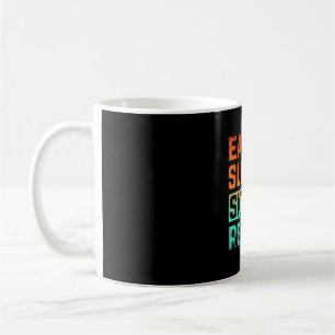 Skiing Eat Sleep Repeat Watercolor Coffee Mug