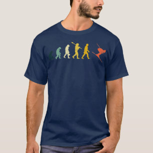 Skiing Evolution  for Skiiers and Ski Lover  T-Shirt