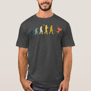 Skiing Evolution for Skiiers and Ski Lover T-Shirt