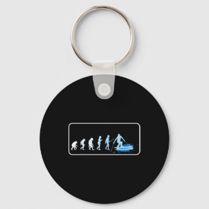 Skiing Evolution Of Skier Ski Apres Ski Snowboardi Key Ring
