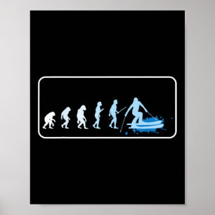 Skiing Evolution Of Skier Ski Apres Ski Snowboardi Poster