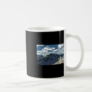 Skiing Freeriding Ski And Sunset - Skier Sunrise M Coffee Mug