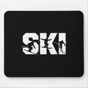 Skiing Freestyle Ski Squad Funny Extreme Winter Sp Mouse Pad