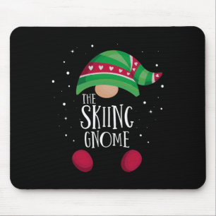 Skiing Gnome Matching Christmas Pjs Family Pajamas Mouse Pad