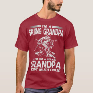 Skiing Grandpa Like Normal Grandpa Except Much T-Shirt