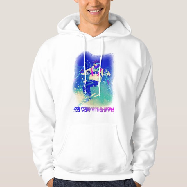 skiing grind-j2A California Grind Hoodie (Front)