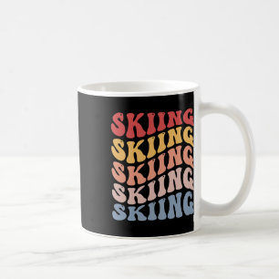 Skiing Groovy Ski Skier Coffee Mug