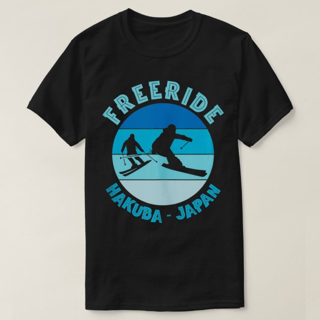 Skiing Hakuba Japan Freeride Tank Top (Design Front)