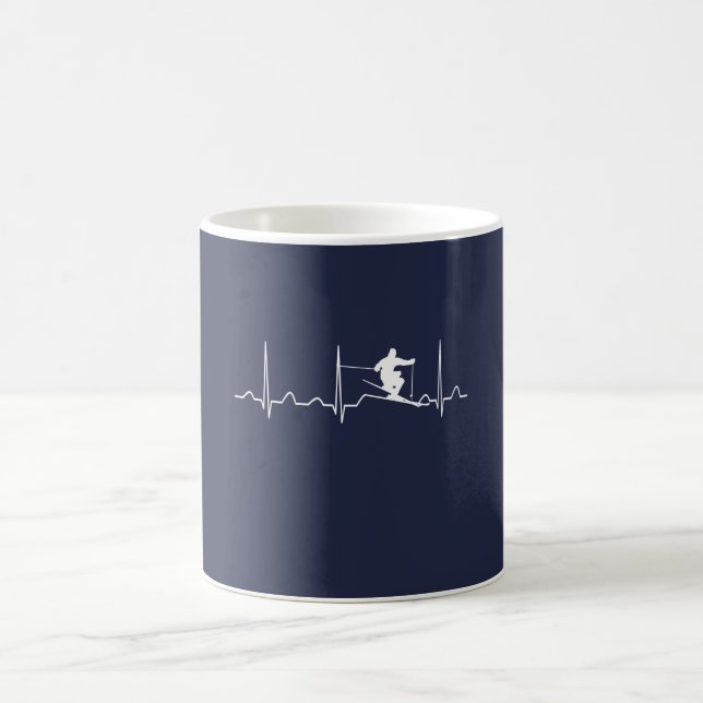 SKIING HEARTBEAT COFFEE MUG (Center)
